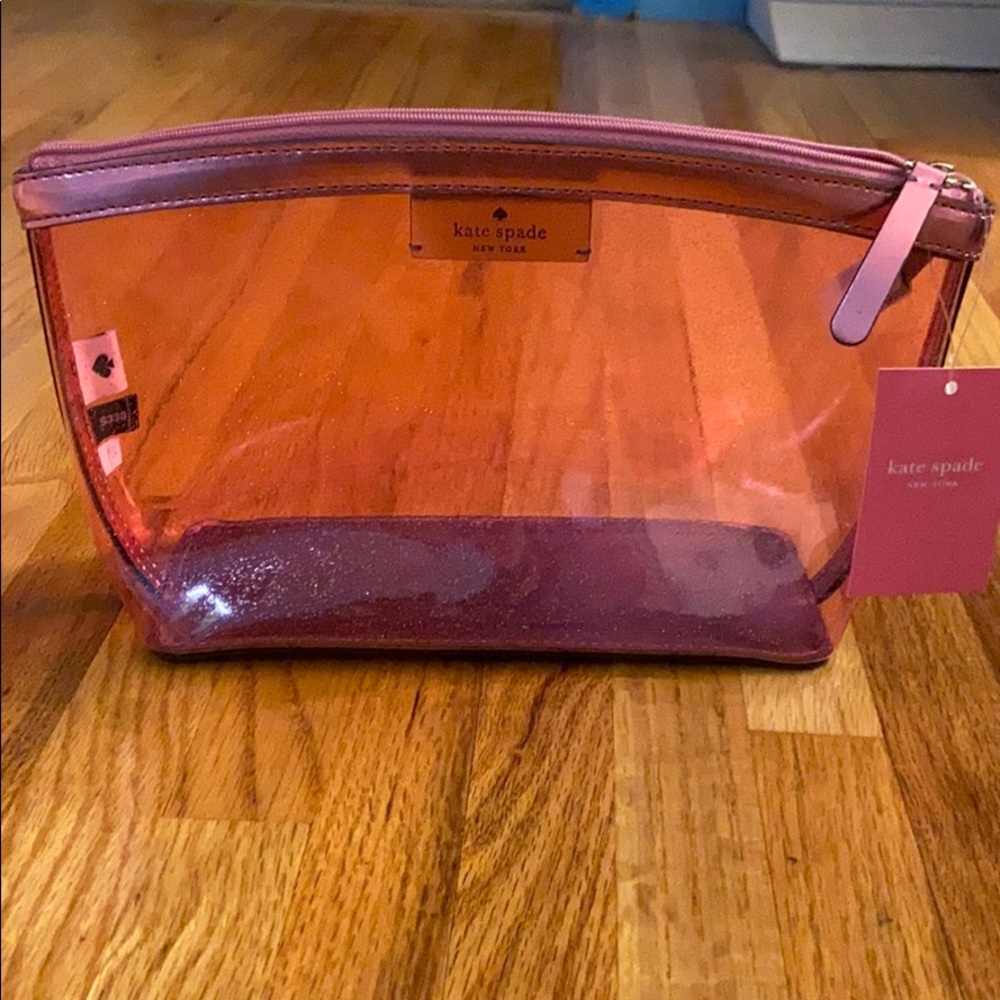 NWT Kate Spade Medium Sparkly Cosmetic Pouch
